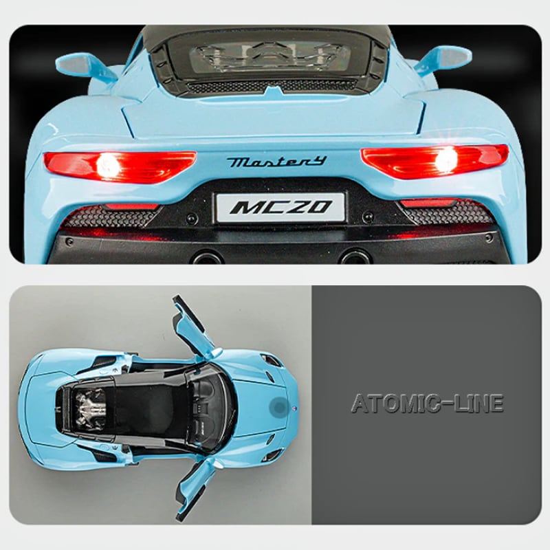 マセラティ MC20 1/24 ミニカー 全3色 ライト点灯 エンジンサウンド