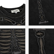 VINTAGE ストリート ロゴ刺繍骨 Tシャツ T1802