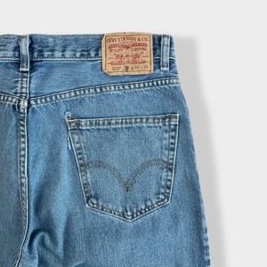 【LEVI'S】550 ジーンズ デニム ジーパン ワイドテーパード ジッパーフライ W36 L36 リーバイス ルーズ ダボパン ダメージ ジーンズ RELAXED FIT US古着