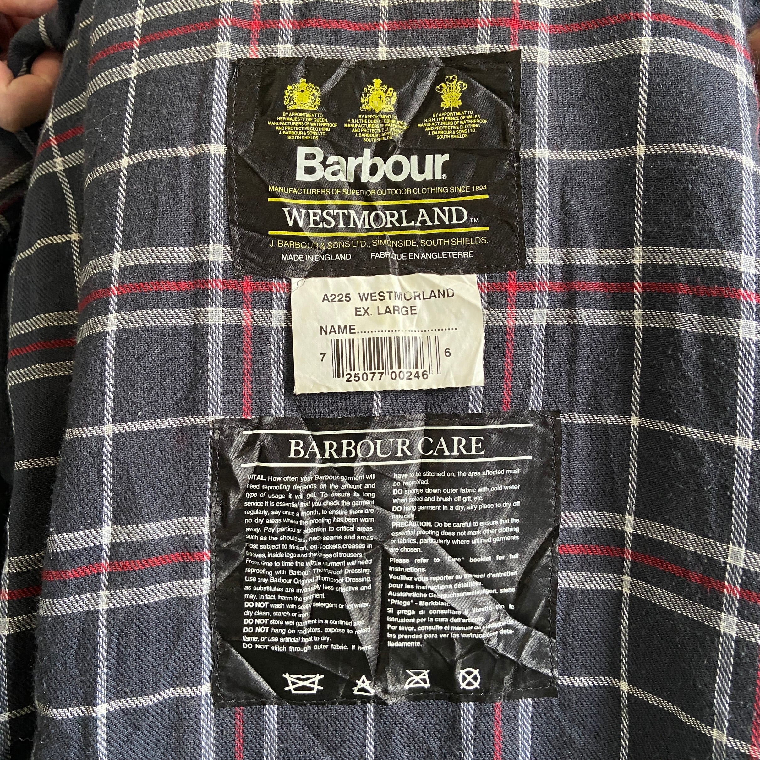 英国製 95年製 3ワラント バブアー WESTMORLAND オイルドベスト メンズXL 古着 Barbour 90年代 90s ヴィンテージ  ビンテージ グレー オイルドジャケット ワックスコットン 【ワークジャケット】 | cave 古着屋【公式】古着通販サイト powered by  BASE