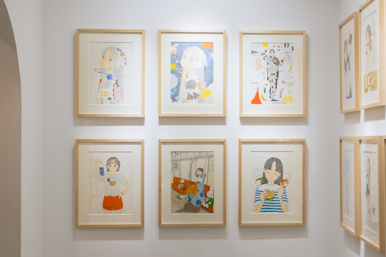 < あわい > 原画作品（額付き）「よく聞いている人。」