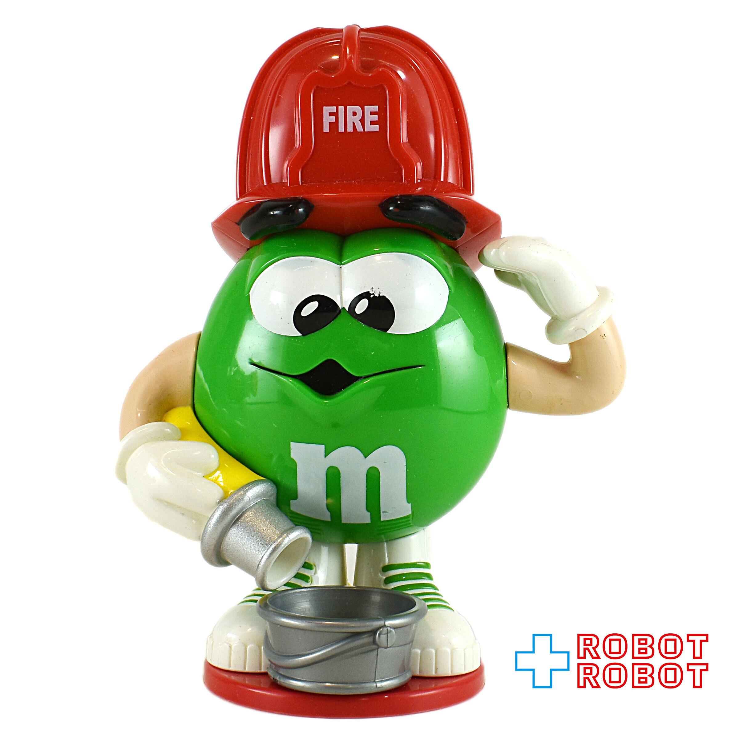 ★超激レア★ M&M's エムアンドエムズ ガスステーション ディスペンサー M&M's エムアンドエムズ グリーン 消防士 ディスペンサー 企業物