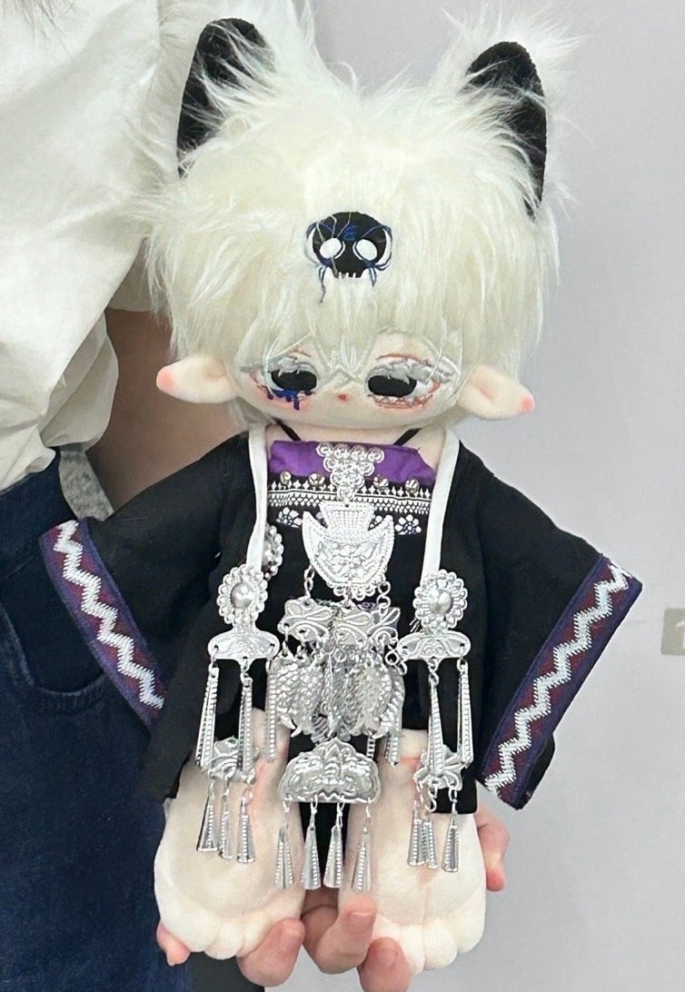 ✿30cm✿青煙磁 骨あり 無属性ぬいぐるみ 長足体獣体furryヴァンパイヤ