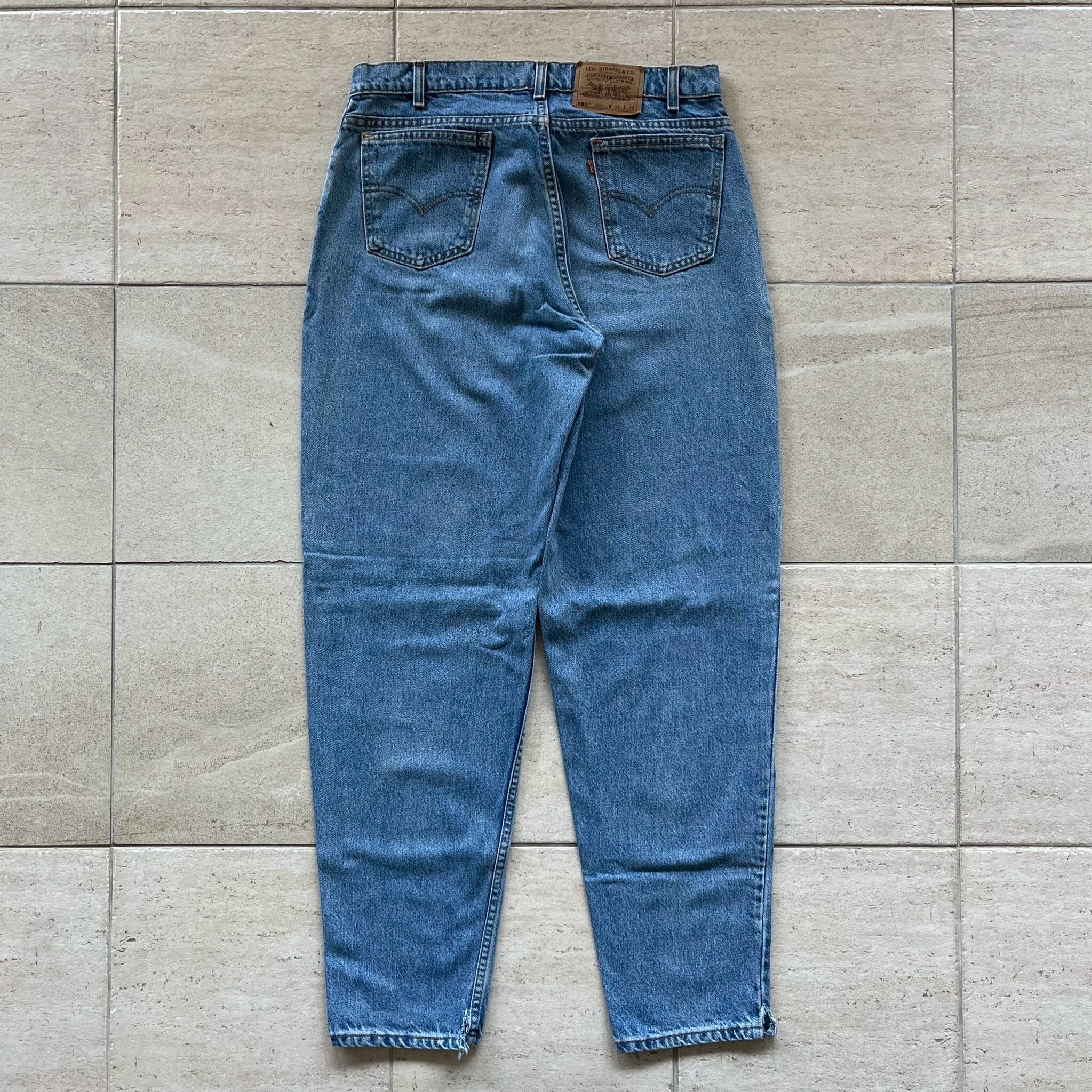 デニム リーバイス560 Levis W34 デニム 青 USA製 90s 17534 6299 Levi's