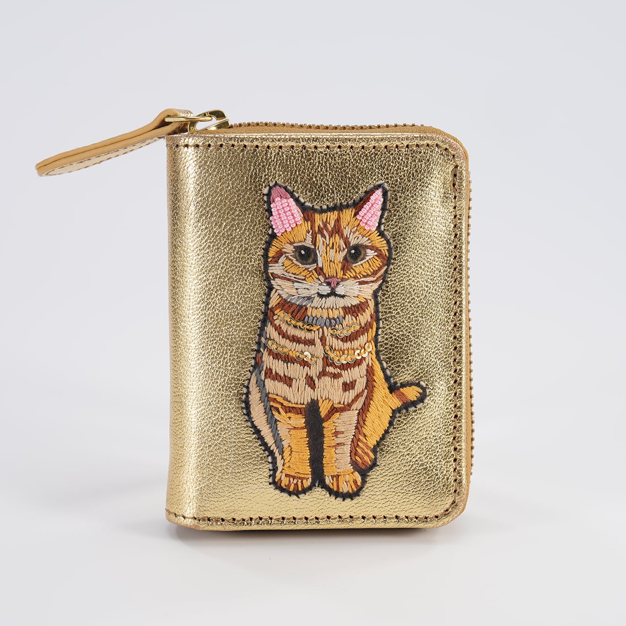 折財布Three little piglets / Metallic Pink | tamaobazaaar