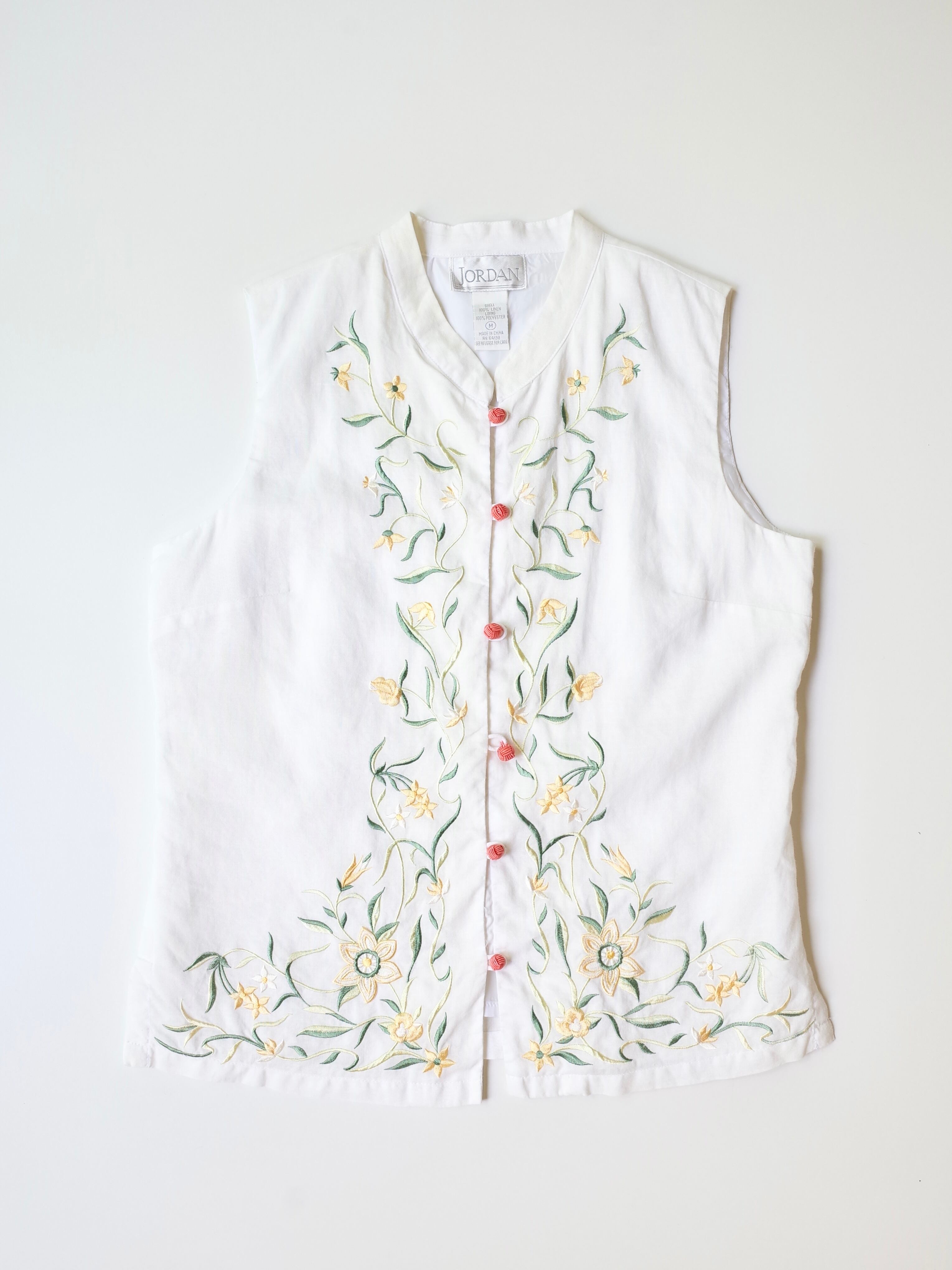 Sleeveless china blouse