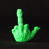 FXXK! HANDSIGN VALVE CAP /蛍光グリーン