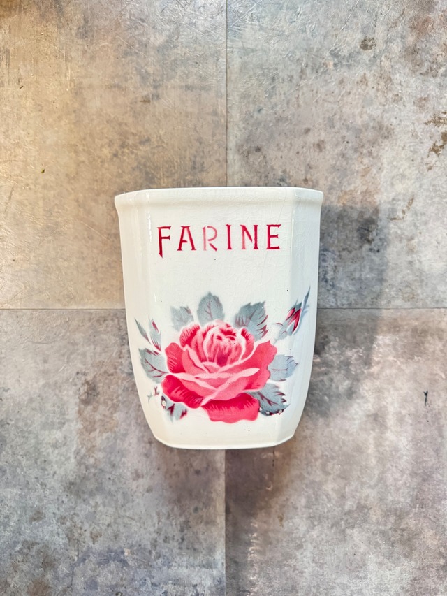 サルグミンヌ　キャニスター　FARINE  薔薇　蓋なし