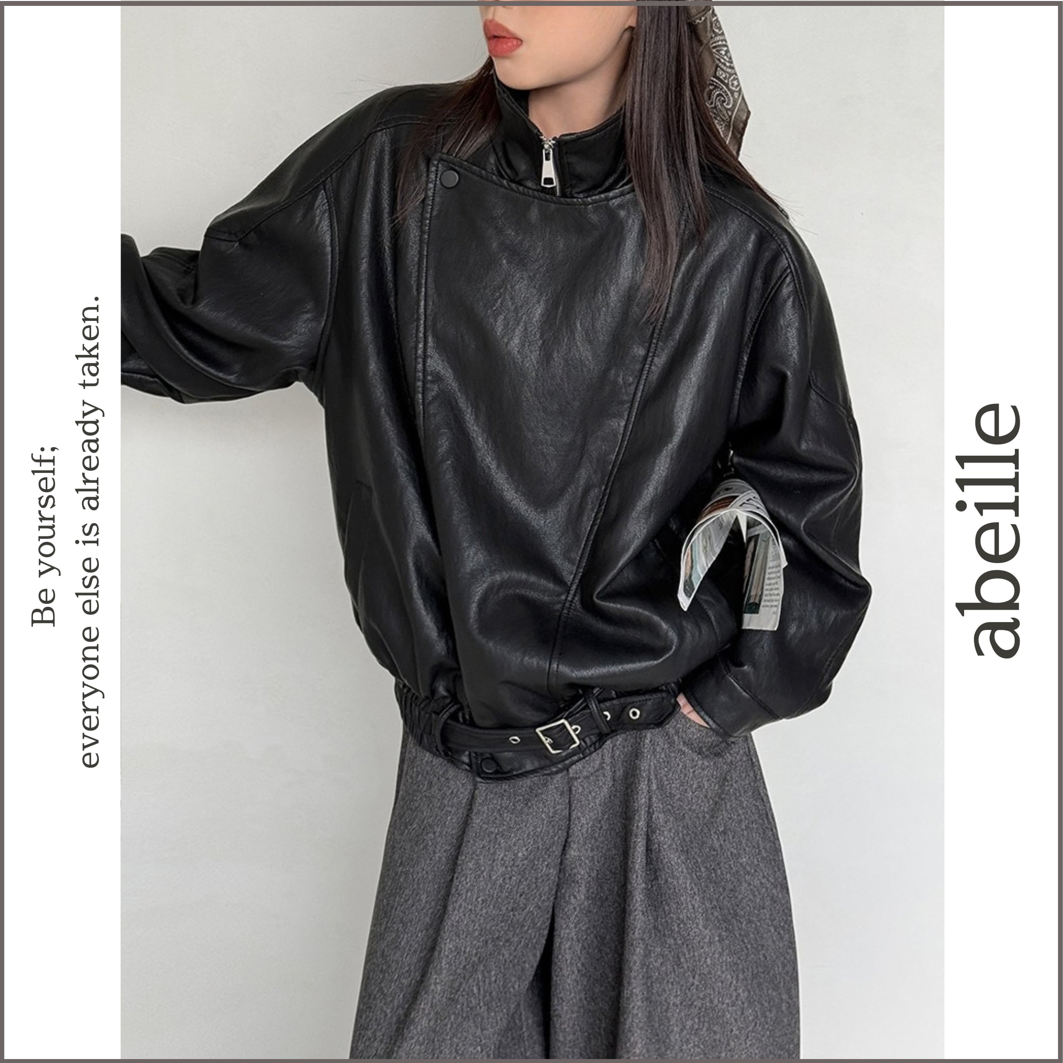 eco leather rideres jacket 14810