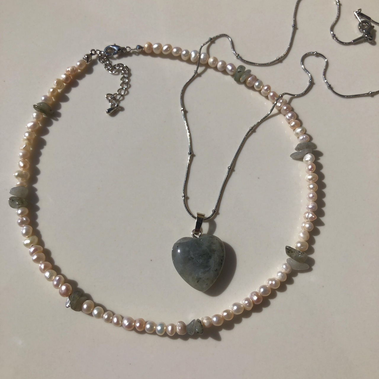 ［ 天然石 ］スネークチェーンネックレス［SSN025］