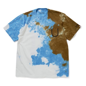 【UH × NODAL】ULTRA HEAVY / NODAL TIE DYE TEE（Blue × Brown）