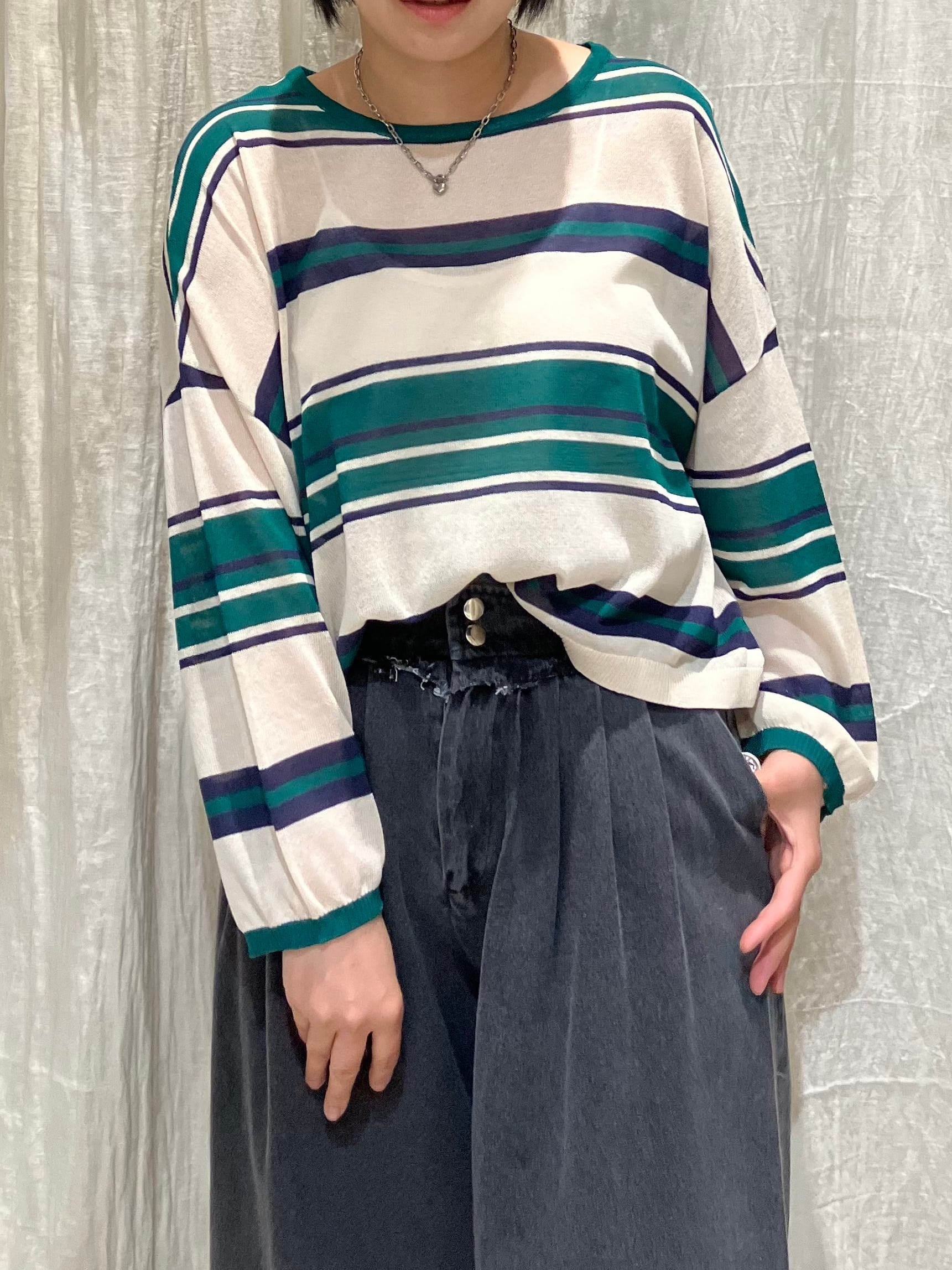Pauline Bleu ポリーヌブロー　パッチワーク　切り替え　カーディガン Pauline Bleu（ポリーヌブロー）公式 通販 | TORAYACHAIN ONLINESHOP