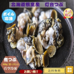 煮ツブ（灯台つぶ）真空冷凍300ｇ/パック×２袋　産地直送　送料無料