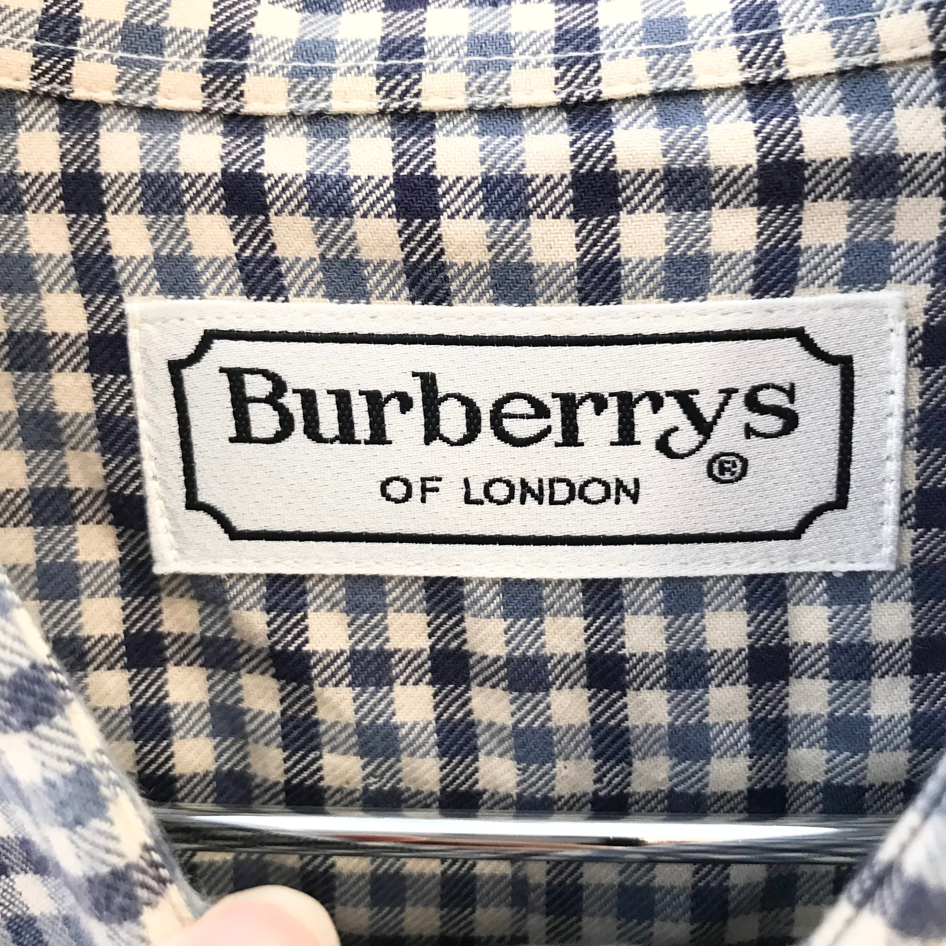 BURBERRY LONDON長袖ポロシャツ コットン100%