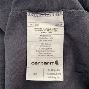 【Carhartt】ポケット Tシャツ 胸ポケット ロゴ XL オーバーサイズ カーハート US古着 アメリカ古着