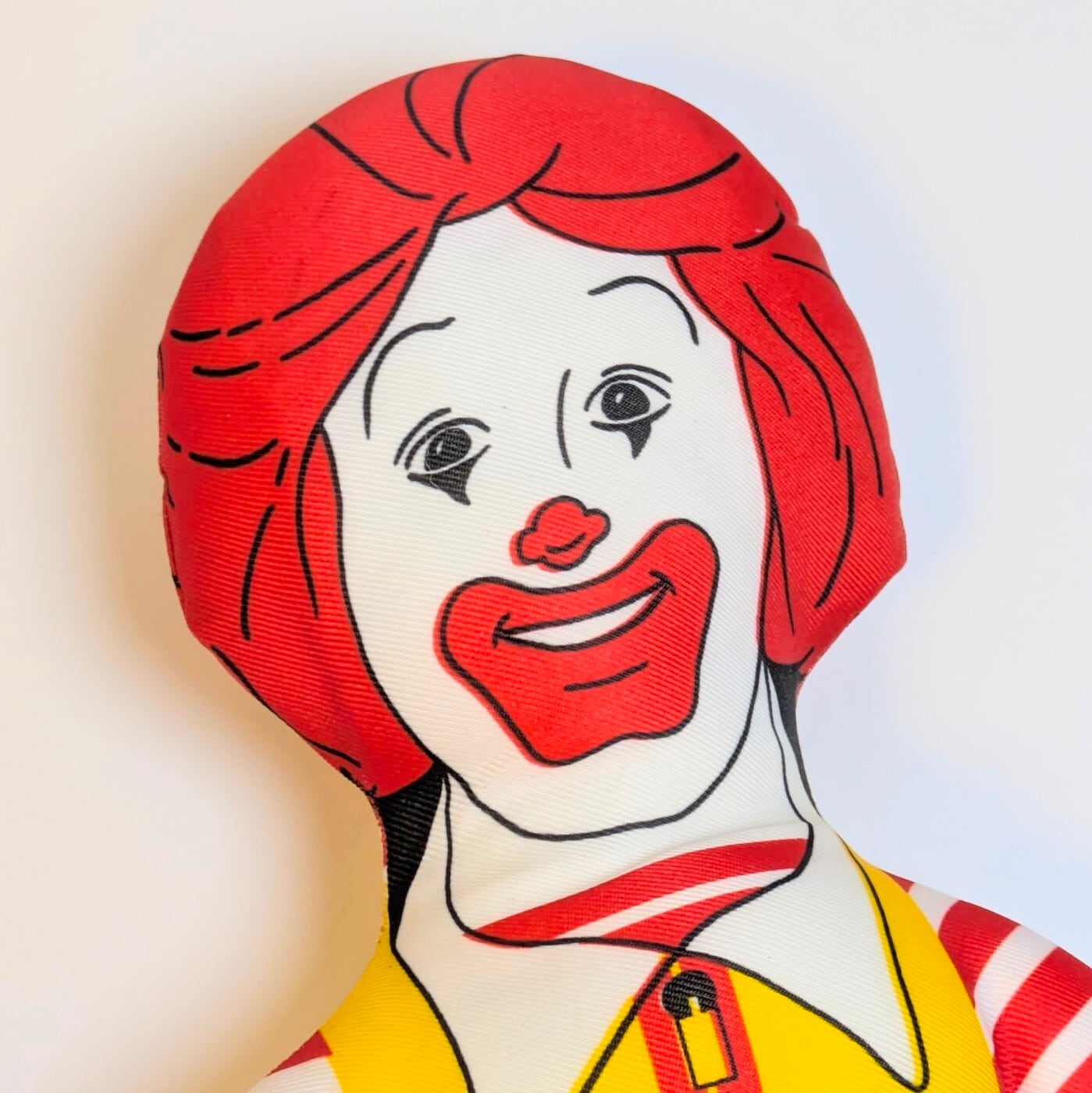 ☆VINTAGE 1983☆【 McDonald's( マクドナルド ) 】 『 Ronald McDonald / ロナルド・マクドナルド 』ラグドール / ピロードール / ぬいぐるみ 〚アメリカン雑貨 アメトイ〛