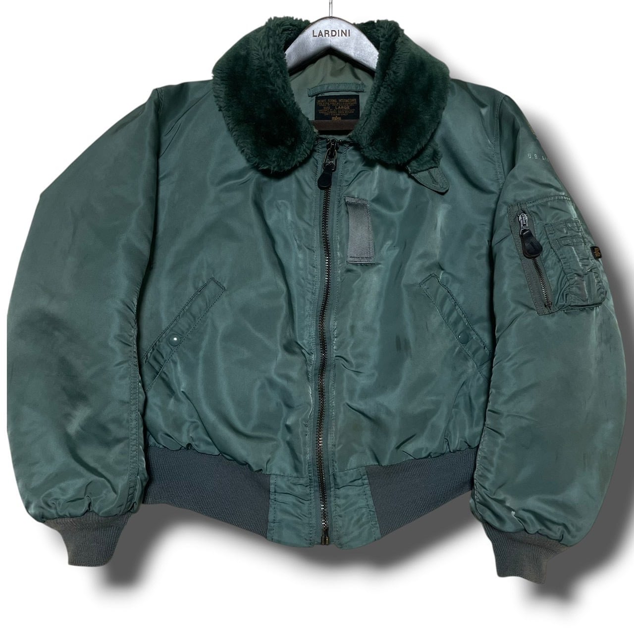 雰囲気抜群 ALPHA INDUSTRIES 50s復刻 USA製 B-15D フライトジャケット