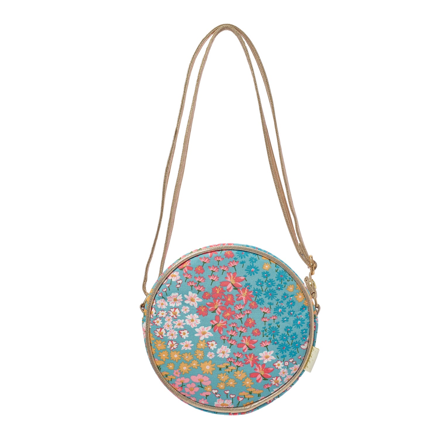G2410B-Heidi Floral Round Bag-BLUE