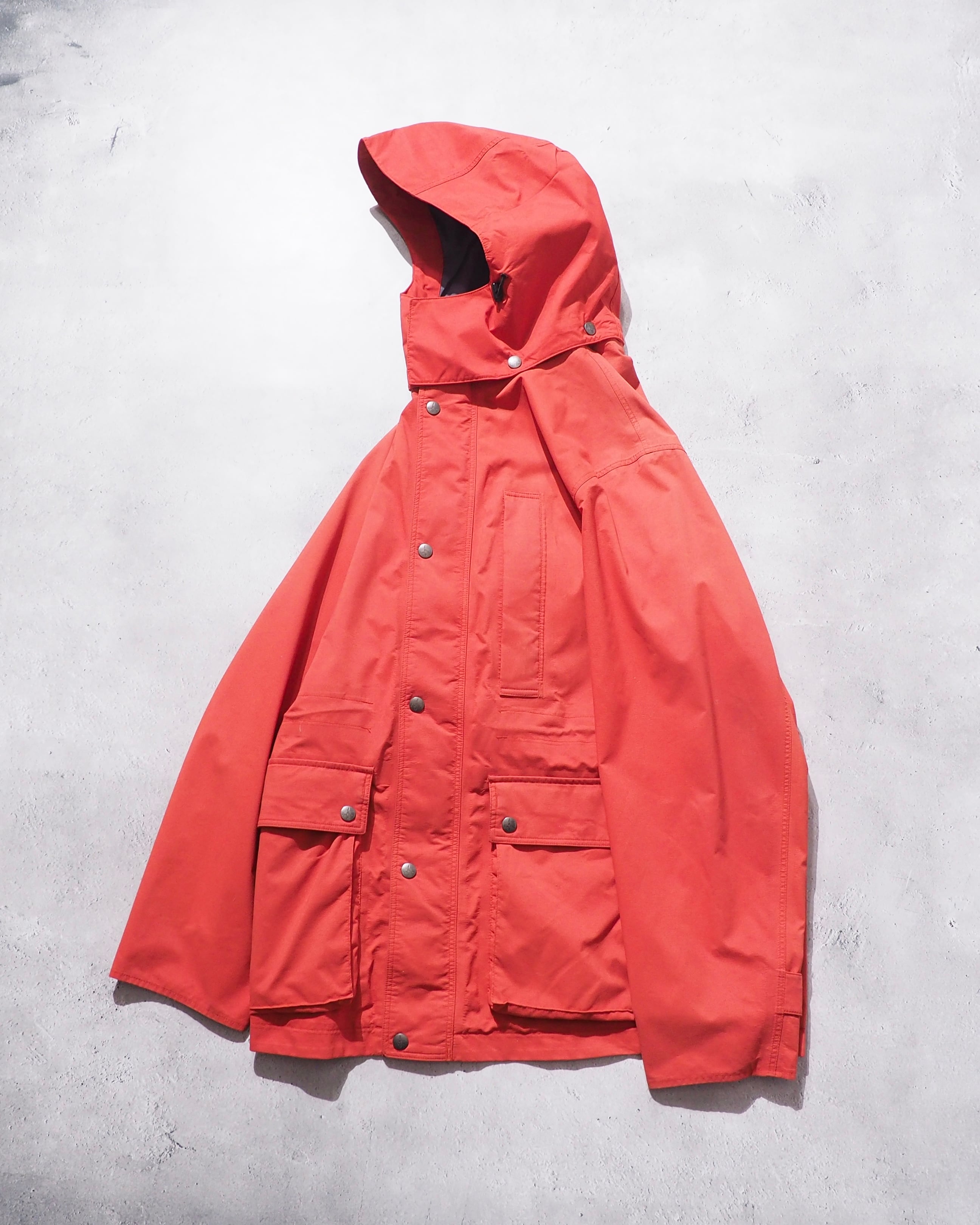 " Fox Fire - GORE- TEX " Carrot Orange color Technical nylon jacket
