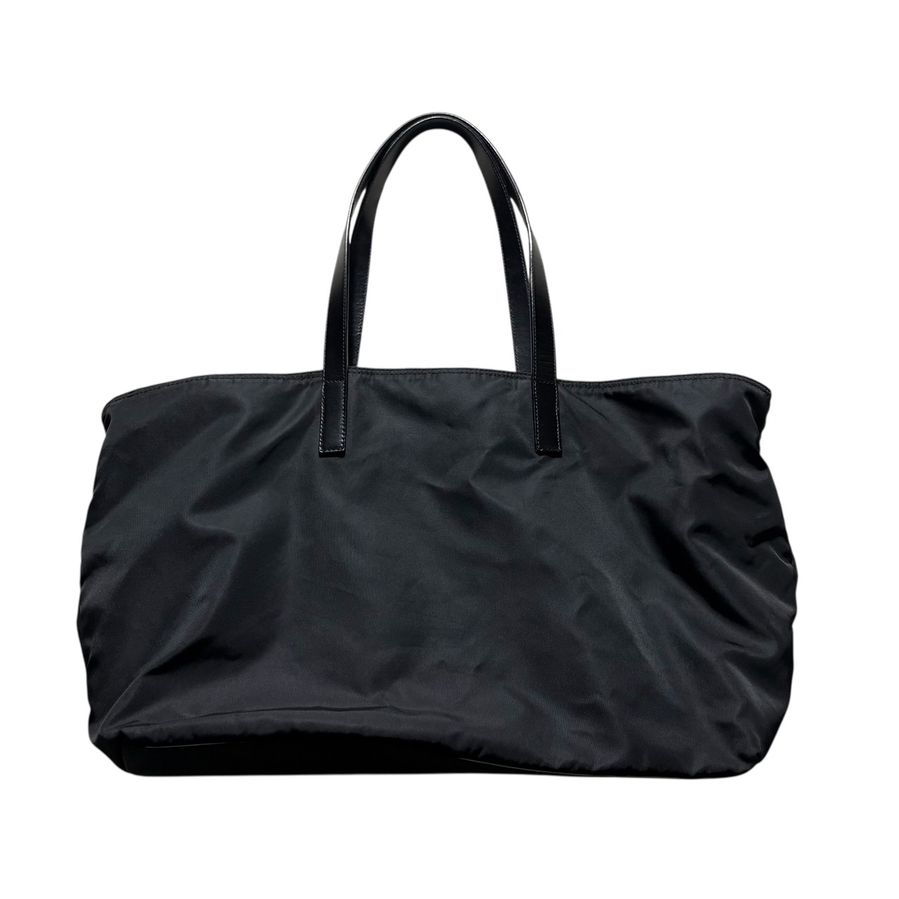 PRADA black nylon tote bag