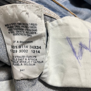 LEVI'S 501 トルコ製 デニム ジーンズ ジーパン W34 L34 リーバイス US古着