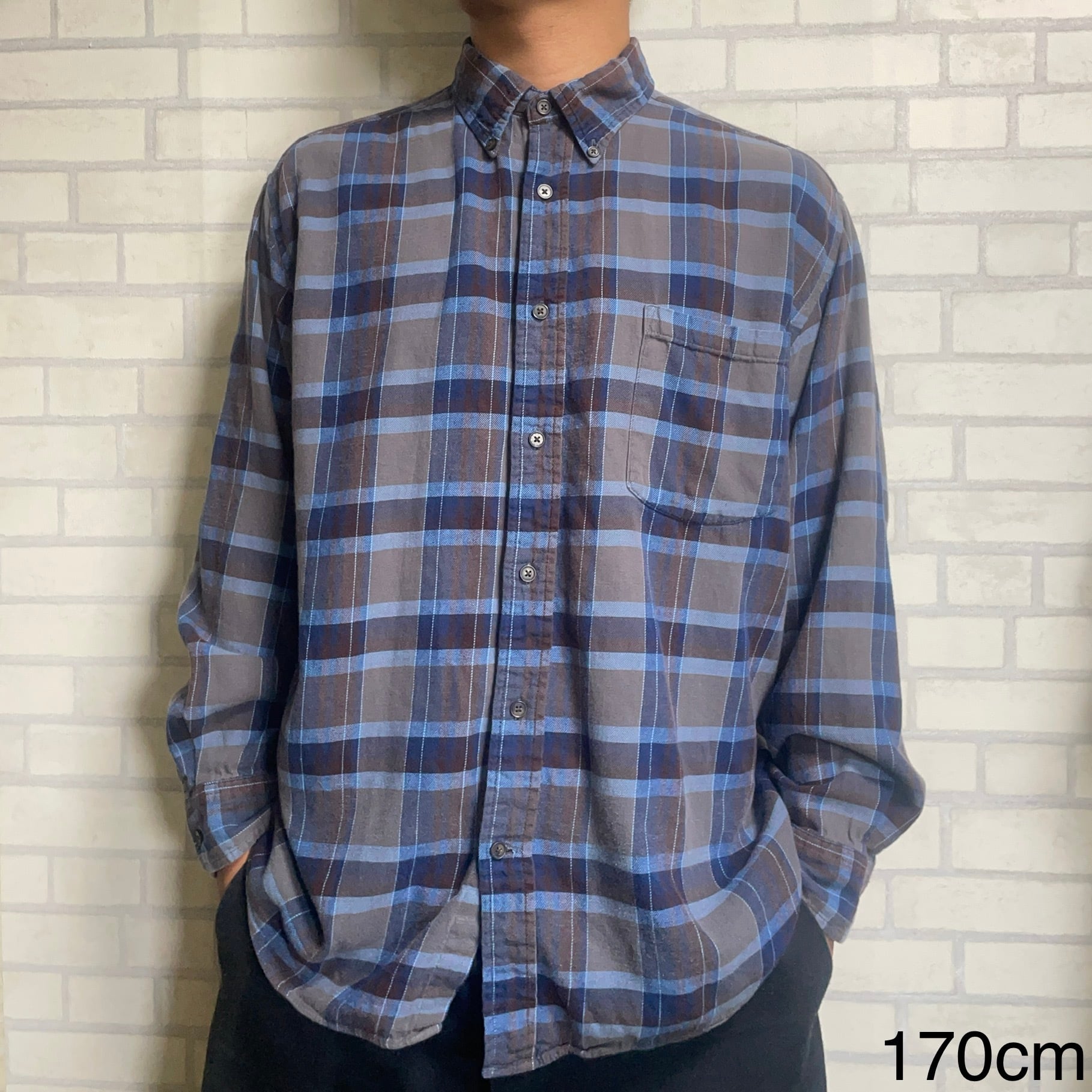 St. John's Bay チェック柄ネルシャツ Lサイズ ST JOHNS BAY チェック