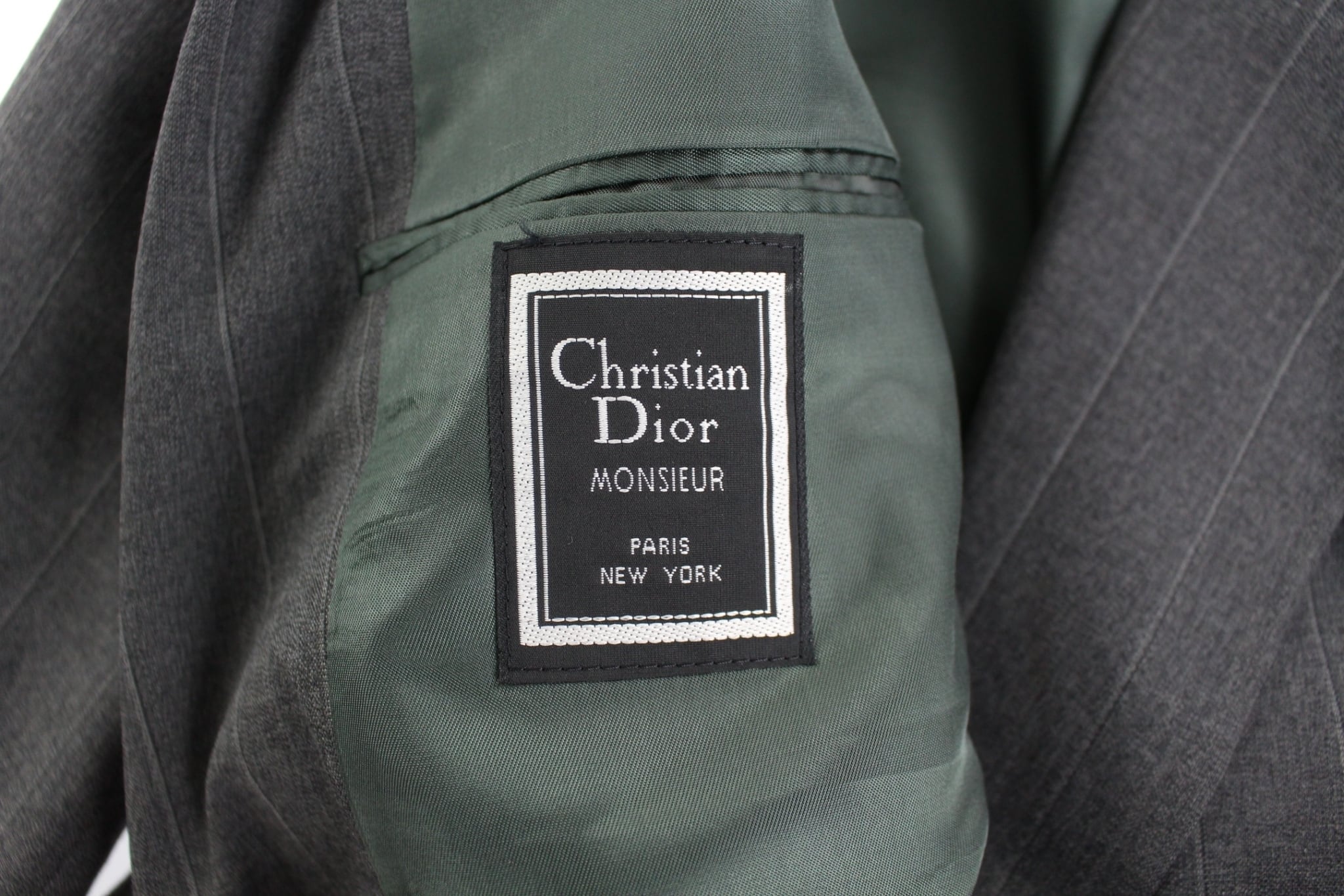 80s Cristian Dior ダブルスーツセットアップ-