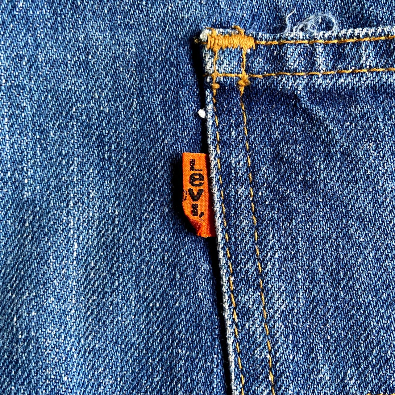 70年代 ビンテージ オレンジタブ スモールe Levi