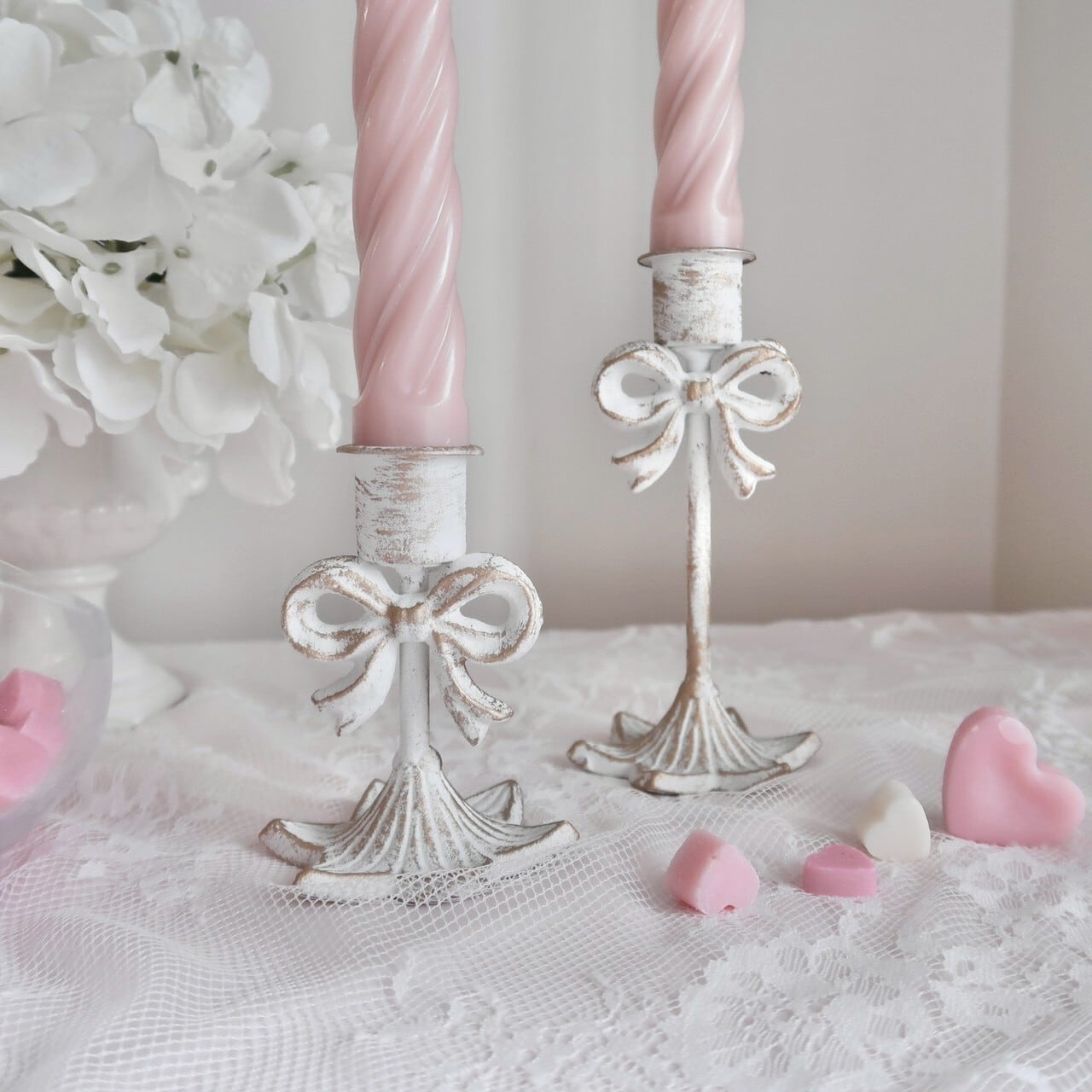 Ribbon candle holder / リボンキャンドルホルダー L | BONNE CHANCE