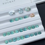 シーフォームグリーントルマリン 4.9x4.8mm, 0.75ct, アフガニスタン産