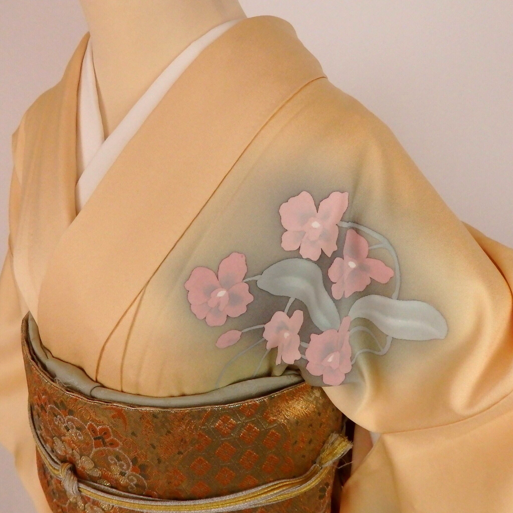 イエロー訪問着965 | リサイクル着物と着物ジャケットLa遇 Used Kimono