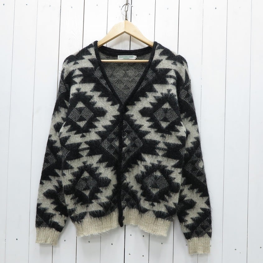 ISLAND KNIT WORKS アイランドニットワーククス 総柄 モヘアニット