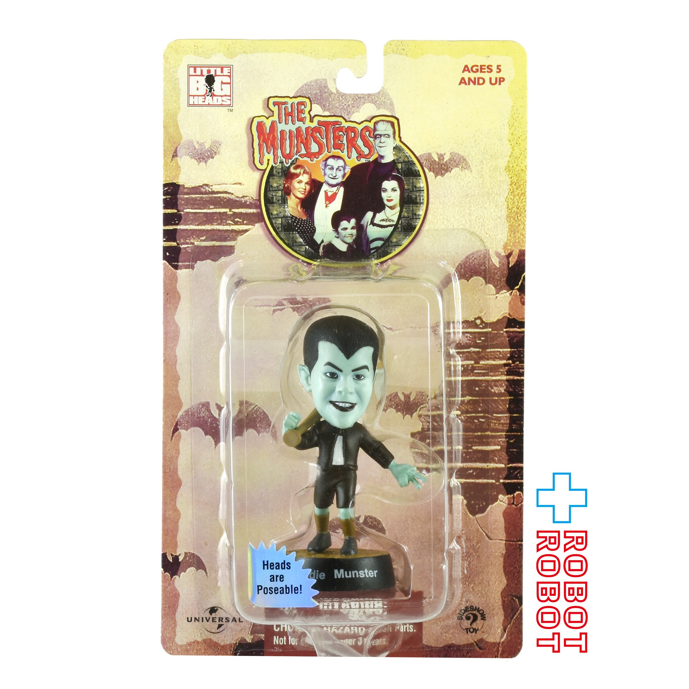 【NECA】新品 正規品 マンスターズ リトルビッグヘッドフィギュア 3体セット サイドショウ マンスターズ エディ・マンスター リトルビッグヘッド