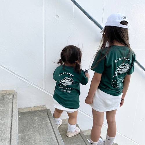 ★Kids★ Leaf Tee - Ivy green