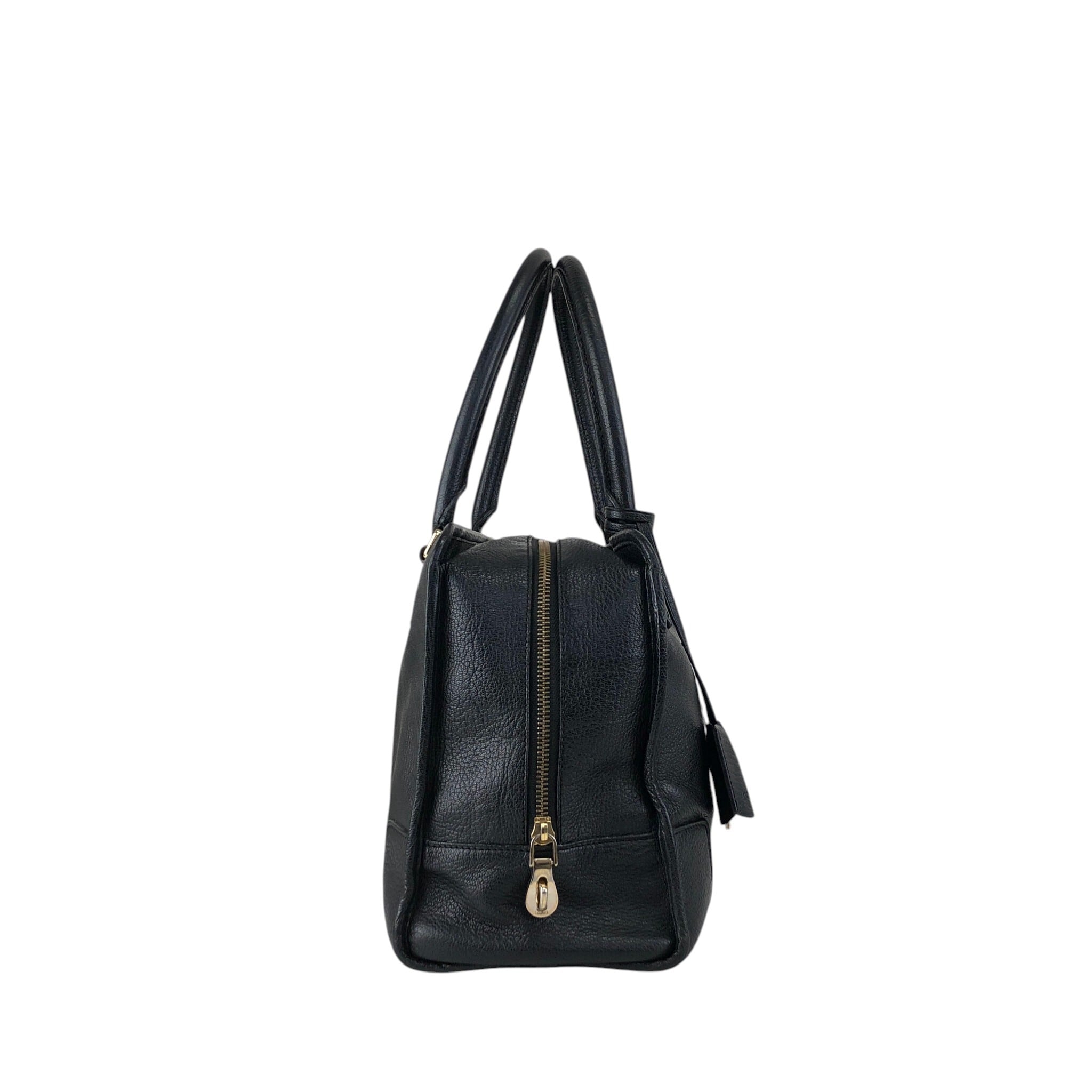 LOEWE ロエベ ハンドバッグ ブラック アナグラム レザー ミニボストン