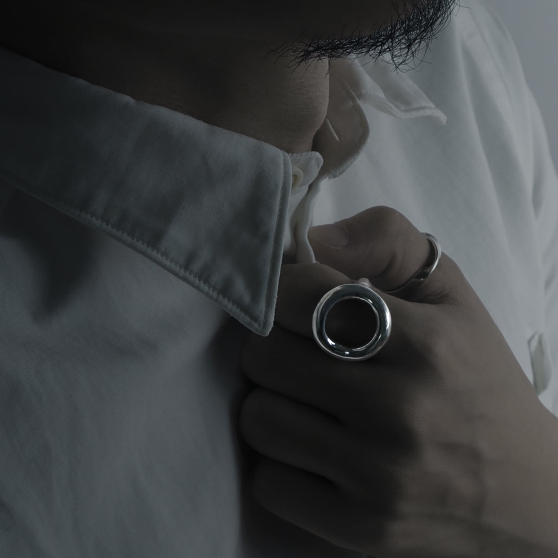 ライオネルRING大 Silver925 ego] extra thick silver line ring [cyb6] / Y2404BWR5268 | YArKA
