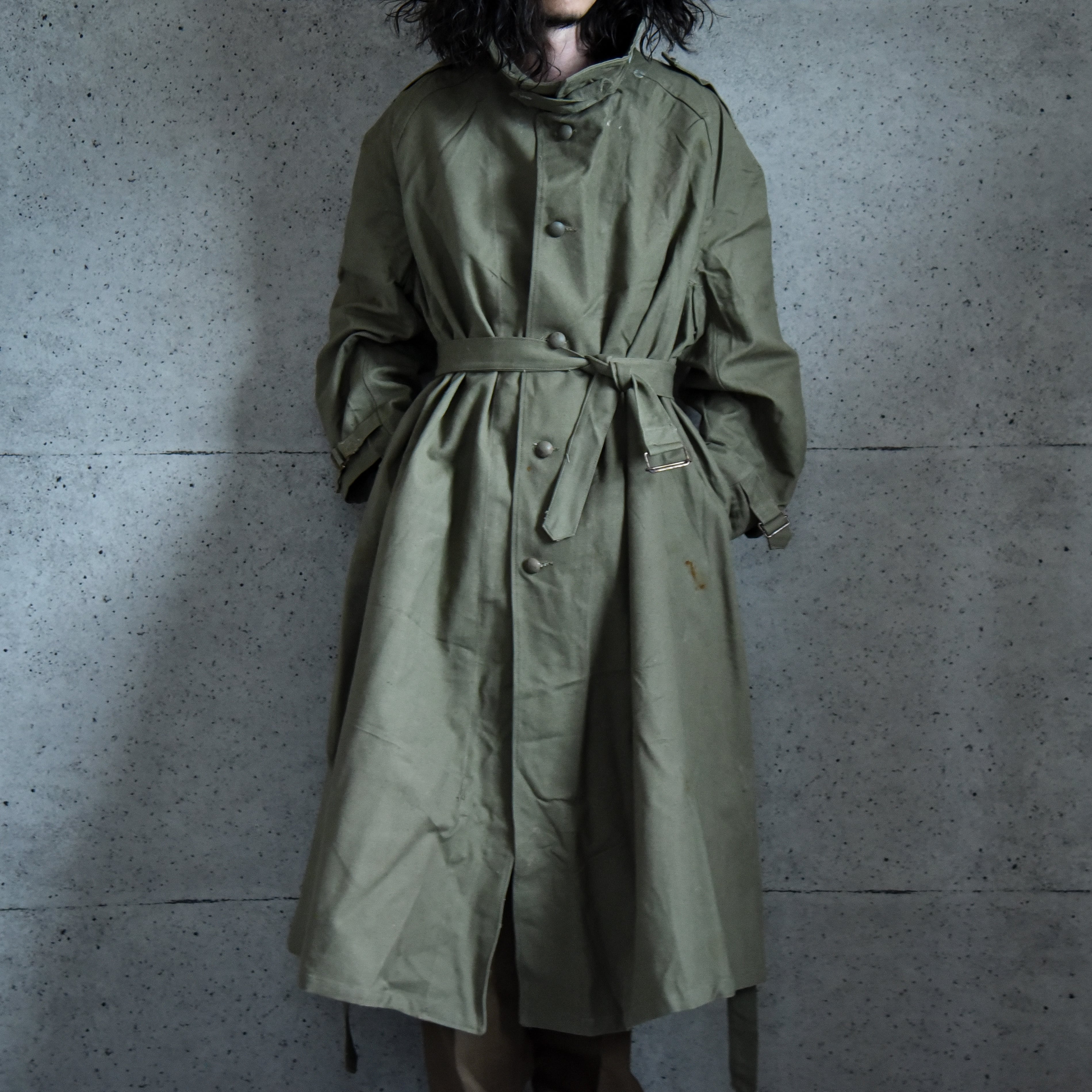 DEAD STOCK】40s French Army Motorcycle Coat M35 WWⅡ フランス軍