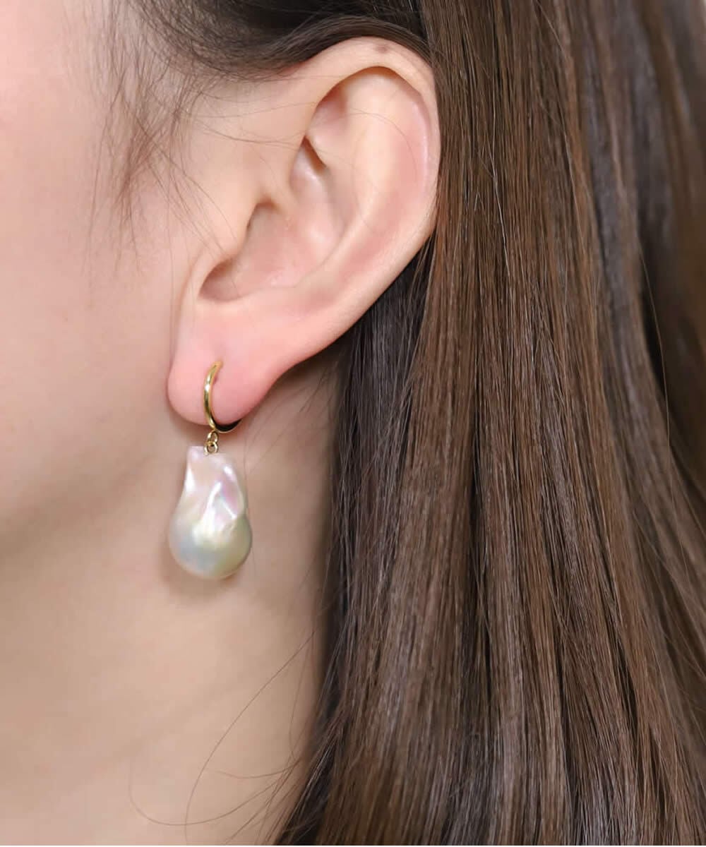 baroque pearl drop pierce/earring〈高品質 Sクラス〉 | LARICA