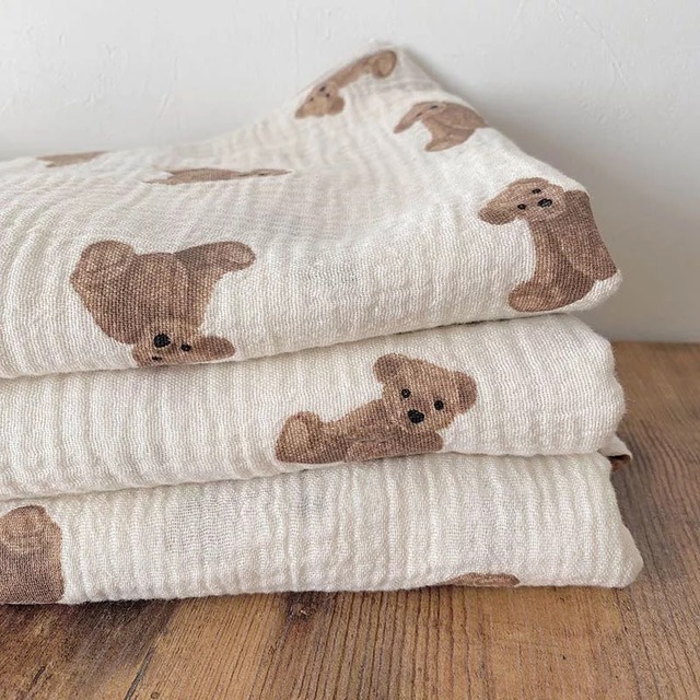 bear cotton blanket 130×90cm
