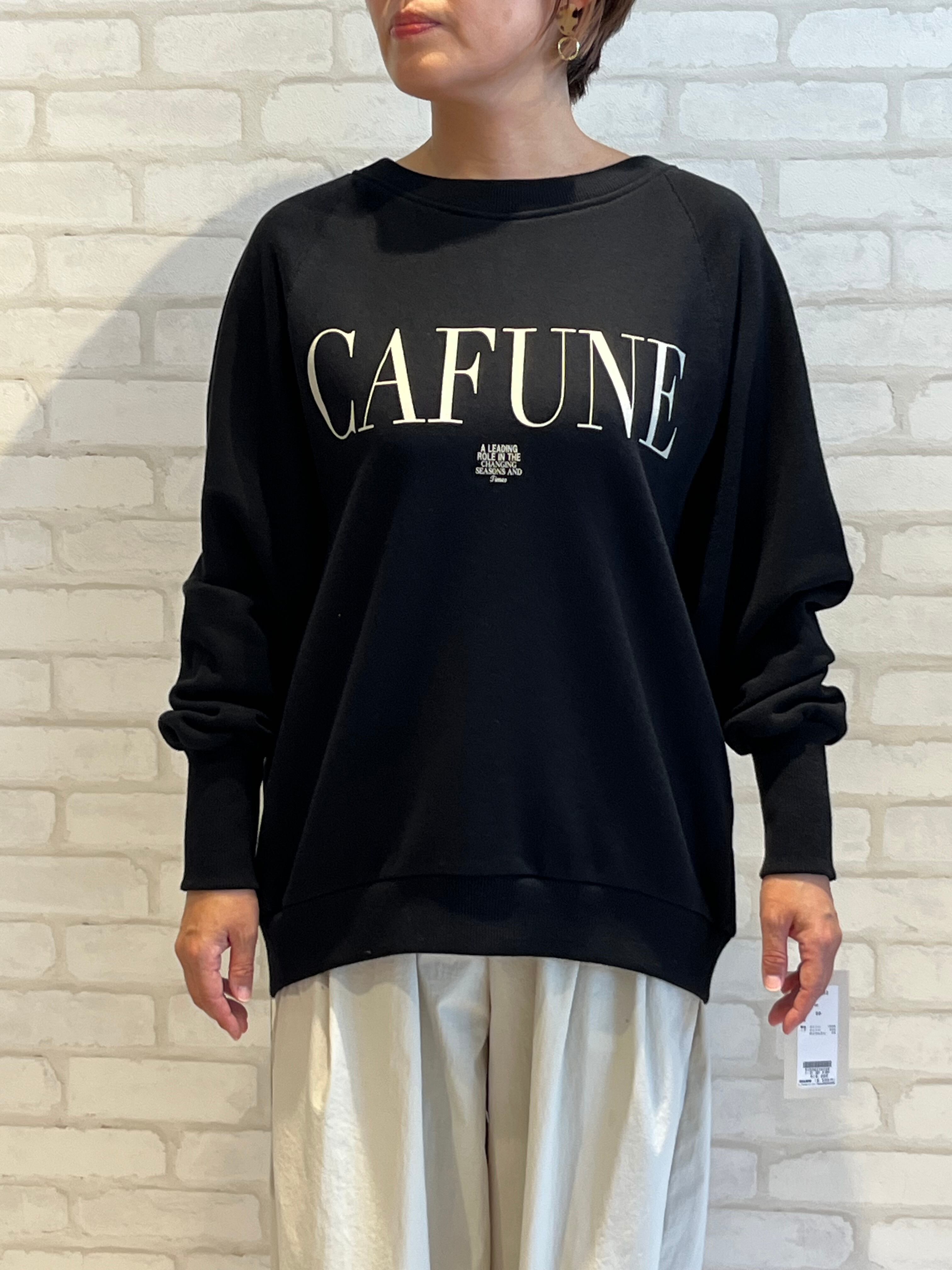 2025AW新作/cafune/535962/スウェットロゴプルオーバー(ブラック)