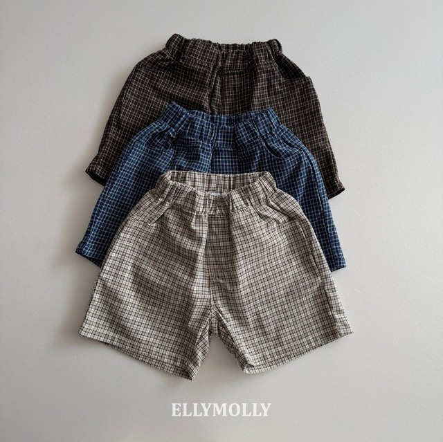 【ラス１】ELLYMOLLY / ［junior size］Dayfit check shorts