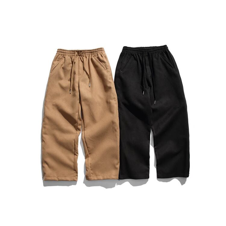 ★THICK ZIPPER STRAIGHT CASUAL PANTS　　　24330