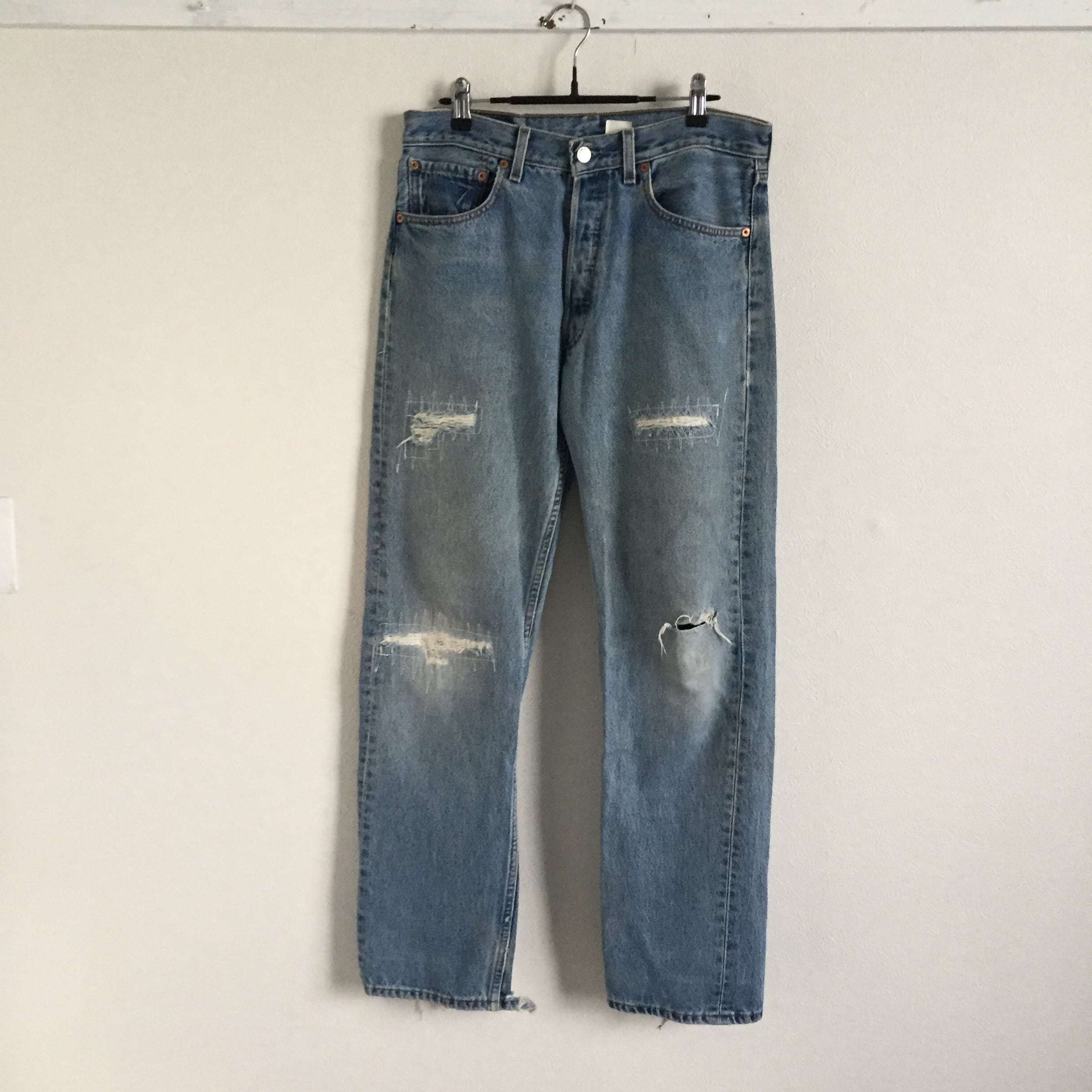 Levi's501 32インチ ダメージデニム