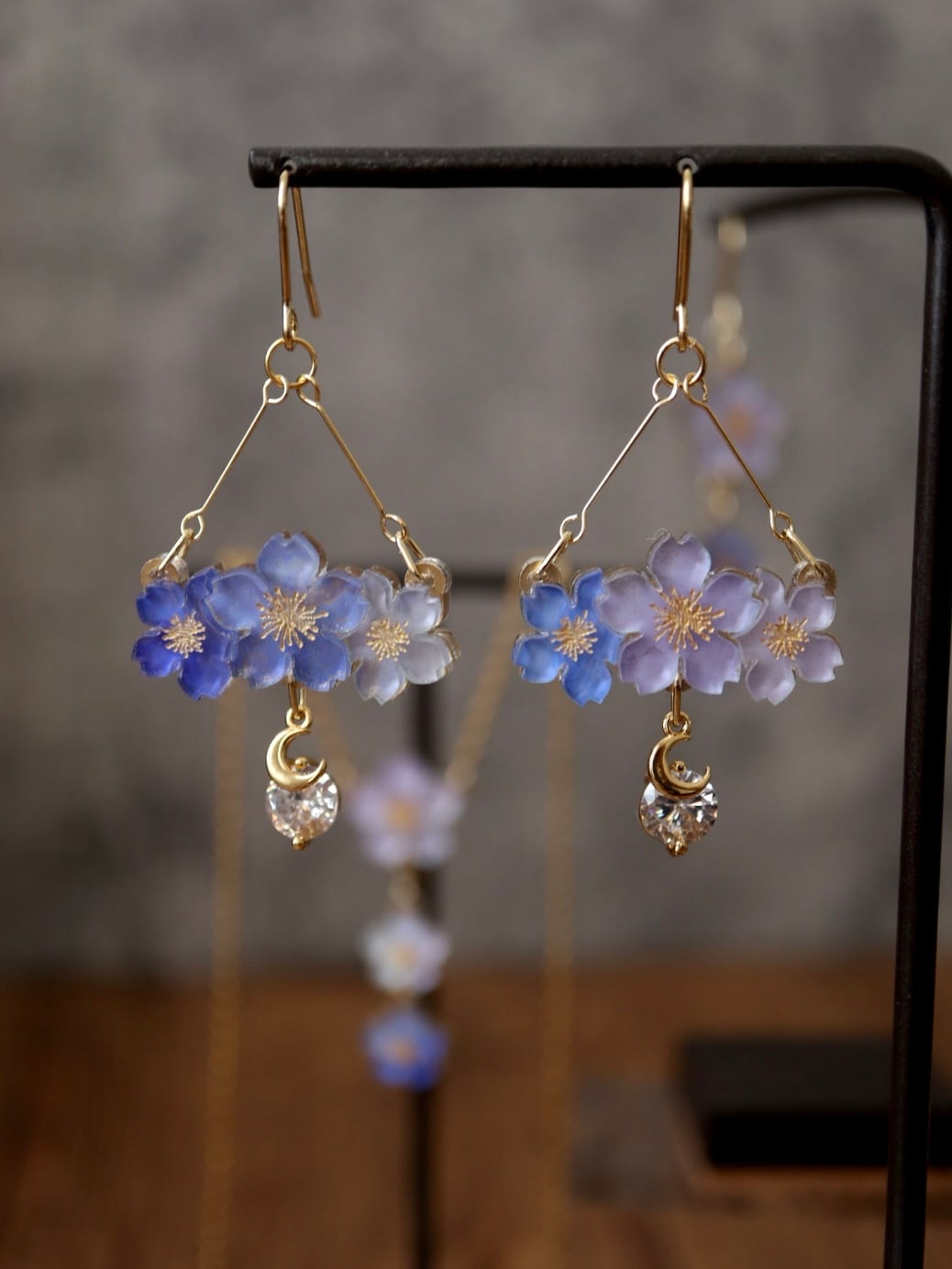 【Sakura Nocturne-Swing-】イヤリング&ピアス