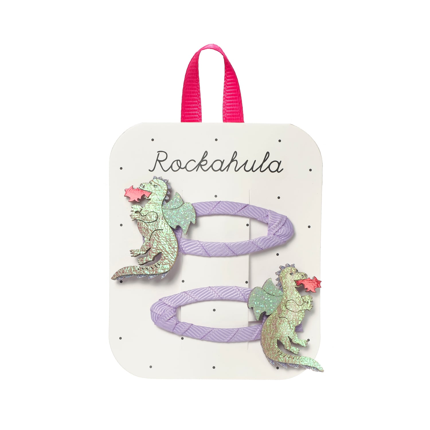 H2561P:Stardust Dragon Clips-PURPLE