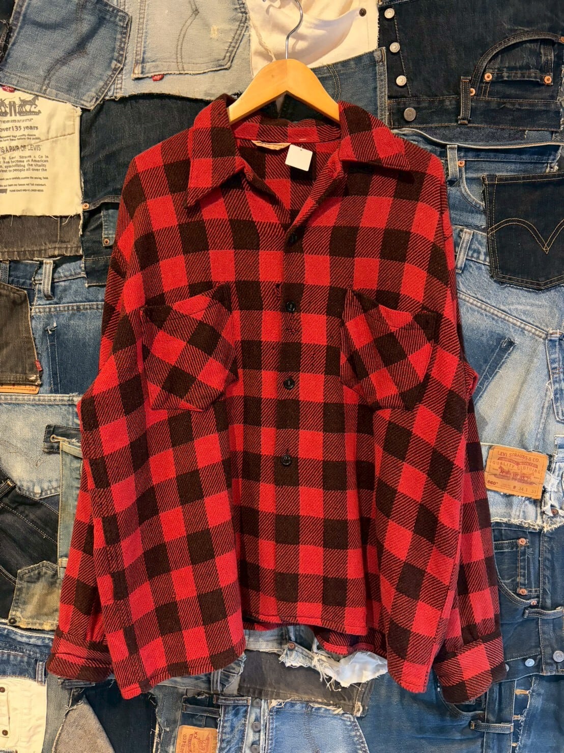 R*様 50s60s レーヨンギャバ オープンカラーシャツ 絣 ネップ 青 R*様 50s60s レーヨンギャバ オープンカラーシャツ 絣 ネップ 青