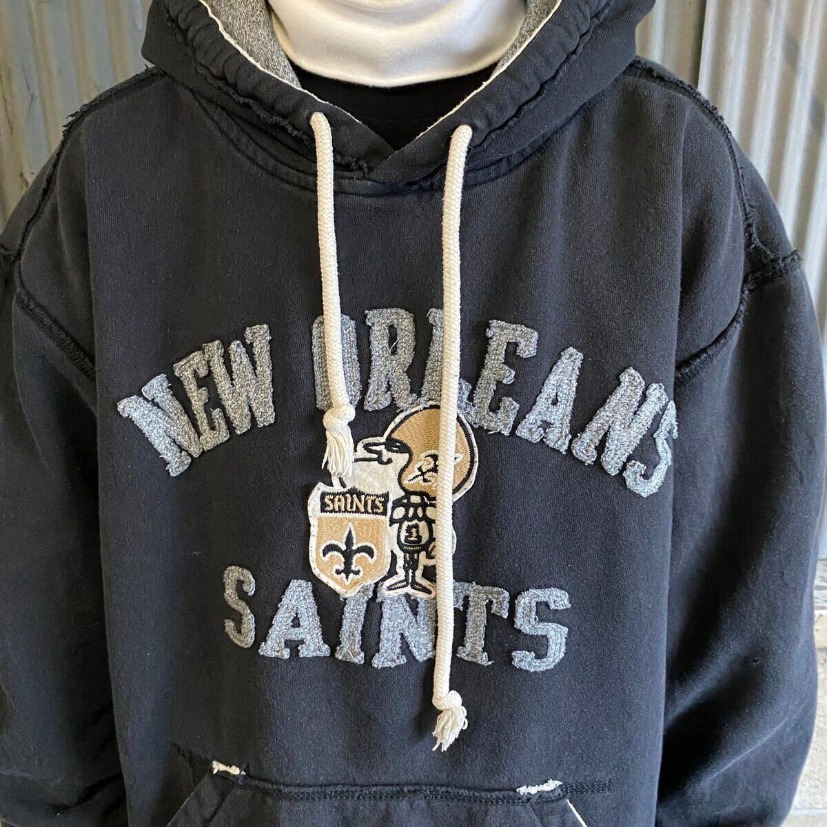 NFL ニューオーリンズ・セインツ チームロゴ ワッペン スウェット