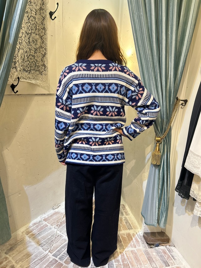 80’s fair isle design sweater