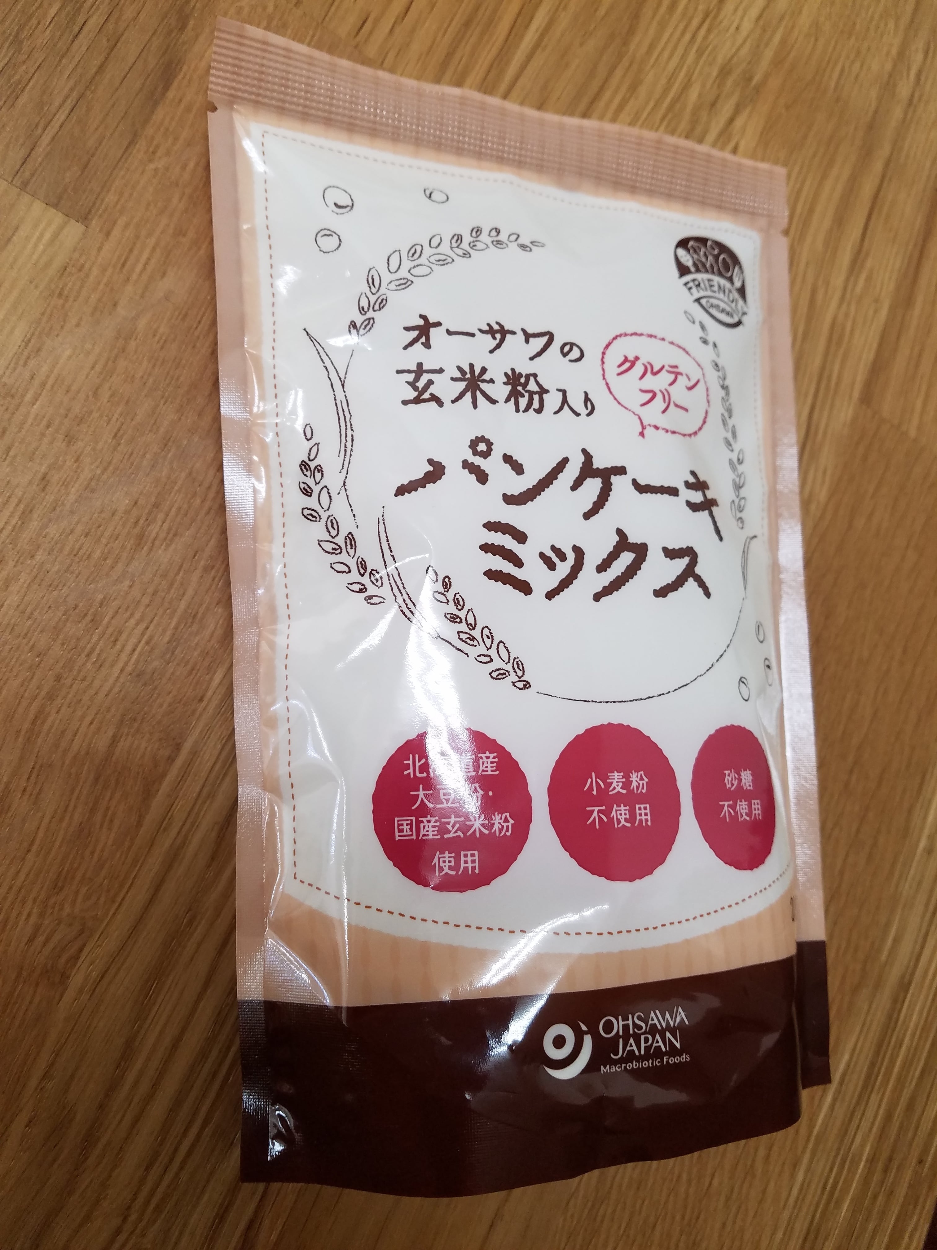 200g　グルテンフリーパンケーキミックス　オーサワの玄米粉入り　fikaフィーカ