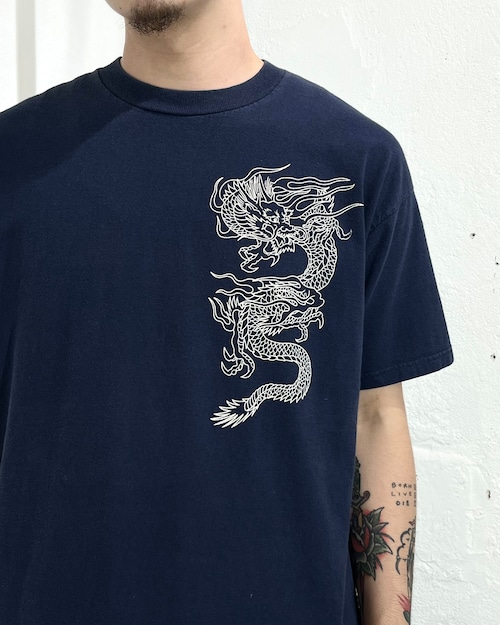 00s JERZEES "Dragon" S/S Print Tee